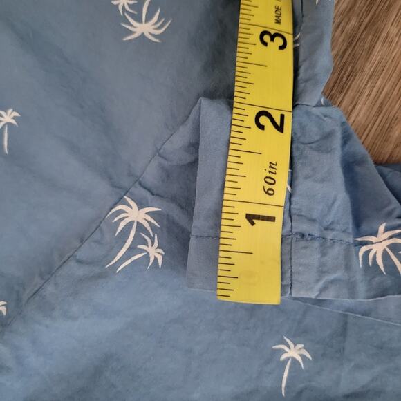 My Little Cozmo organic cotton palm print bermuda shorts in blue Size 6Y - Picture 8 of 9